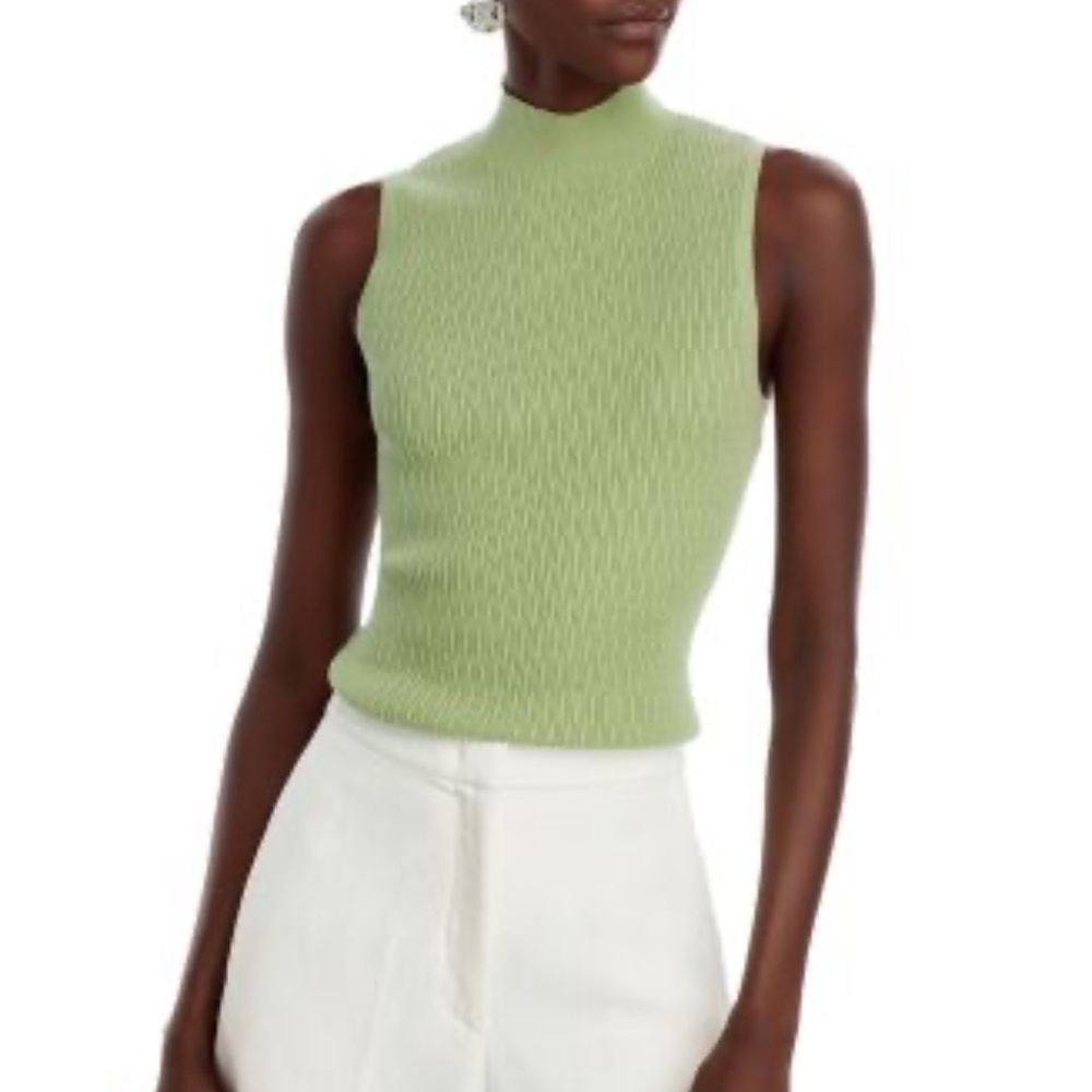 NWOT Forever 21 Light Green Knit Turtleneck Top Size S